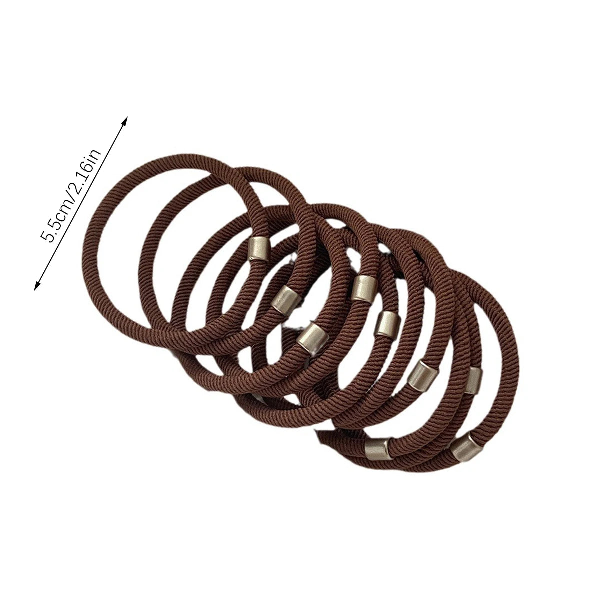 10PCS High elasticity black hair tie headband for women, simple hair tie, versatile, durable ponytail headband headpiece - Clikcy