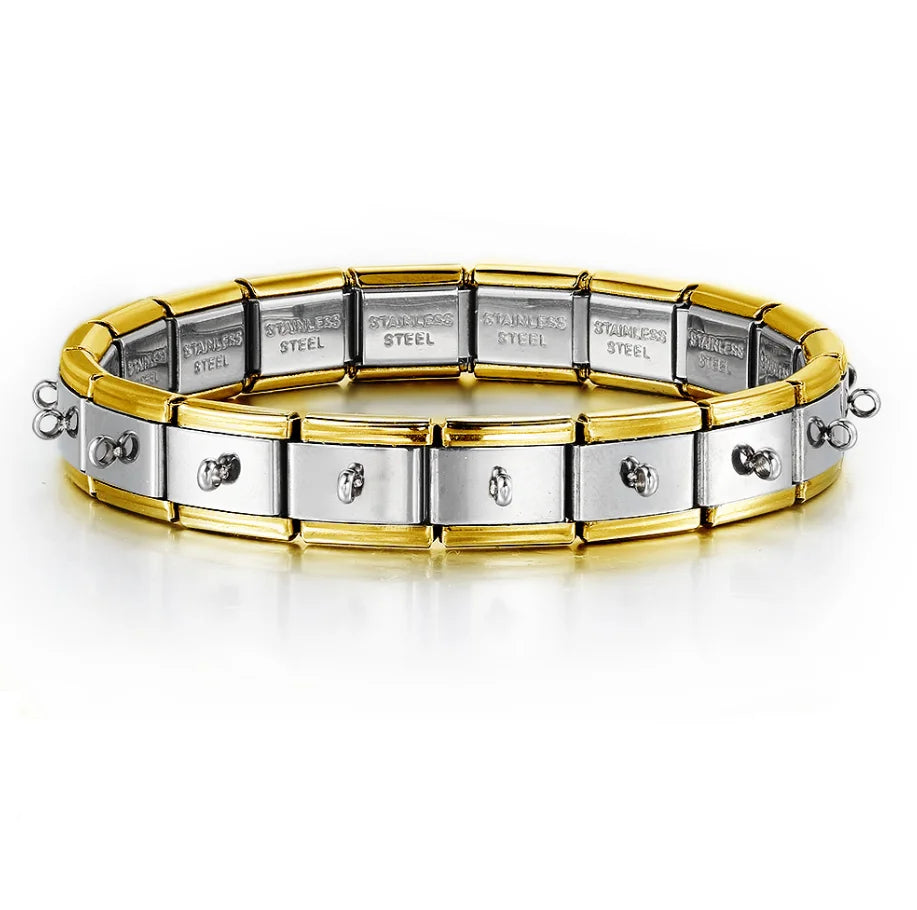 Simple DIY Making Beads Basic Multifunctional Hanging Italian Charm Link Fit 9mm Stainless Steel Bracelet hook Jewelry Wholesale - Clikcy