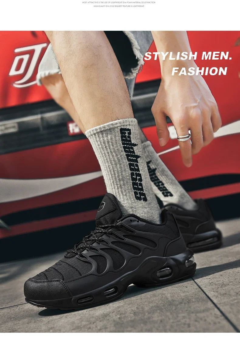 New Men's Air Cushion Running Shoes Designer Footwear Luxury Shoes Male Fitness Jogging Sneakers Basketball Antiskid Mens Tennis