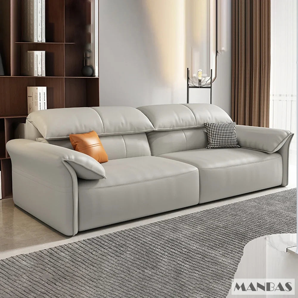 Linlamlim Electric Sofa Convertible for Cinema Living Room | Genuine Leather Electric Multifunction Sofa Bed | Folding Sofa Beds - Clikcy