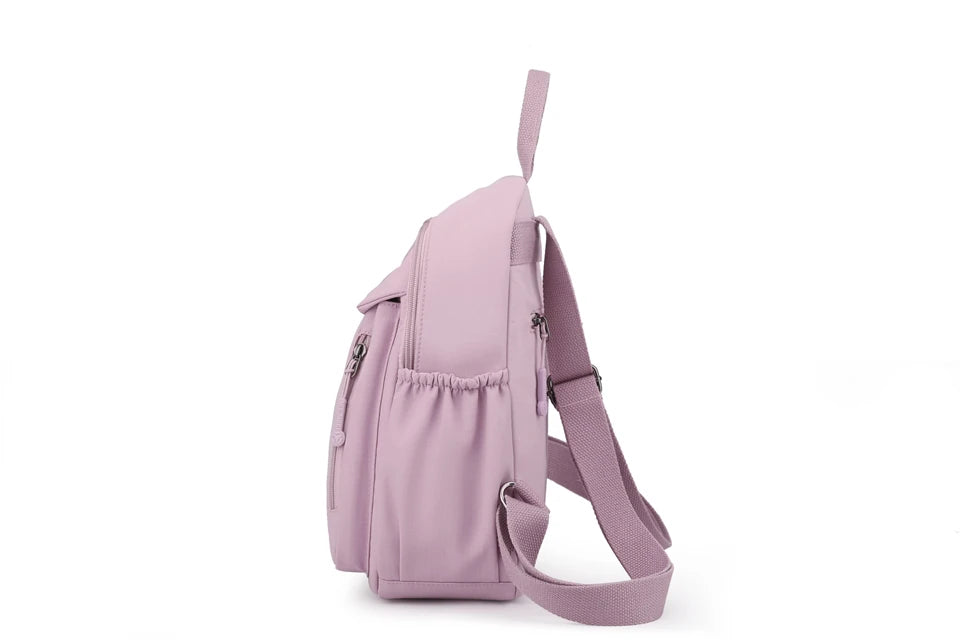 Waterproof Nylon Backpack Women Casual Simple Daypack Large Capacity Schoolbag for Girls Lightweight Back Pack Ladies Travel Bag