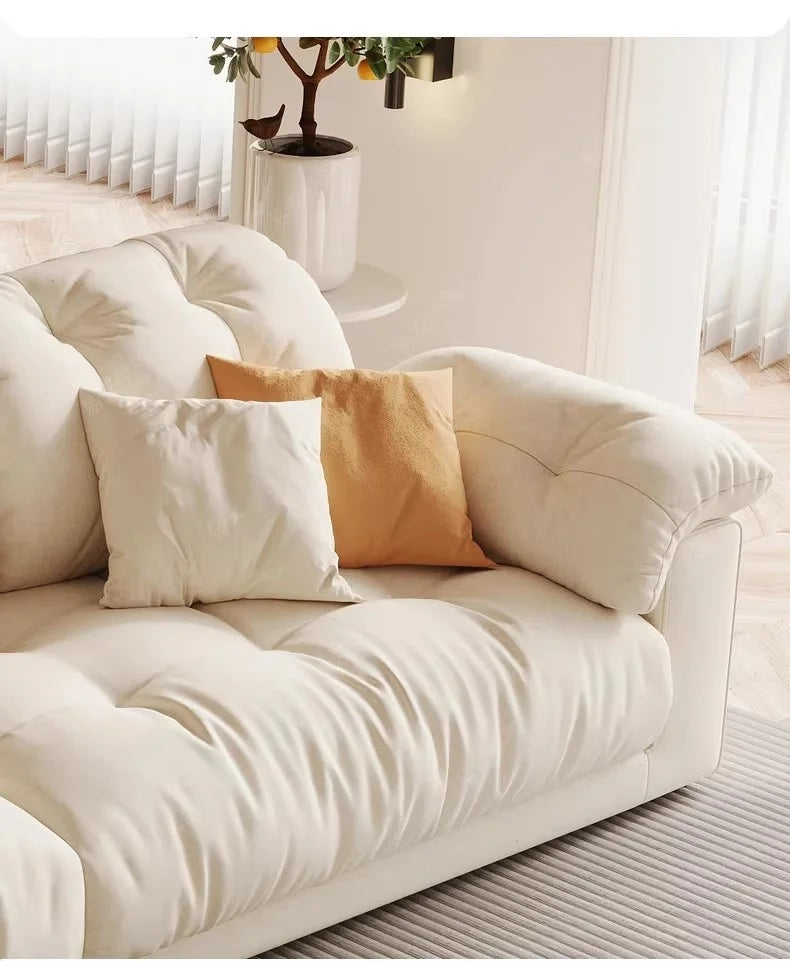 Nordic Modern Living Room Sofa Luxury Designer Fluffy Loveseat Lazy Sofa Lounge Cloud Divano Da Soggiorno Furniture Home