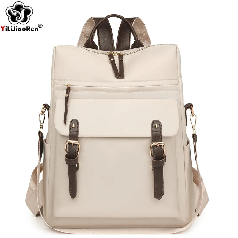 Fashion Rucksack Women Shoulder Bag High Quality Waterproof Nylon Back Pack Purse Large Capacity Backpack for College Students - Clikcy