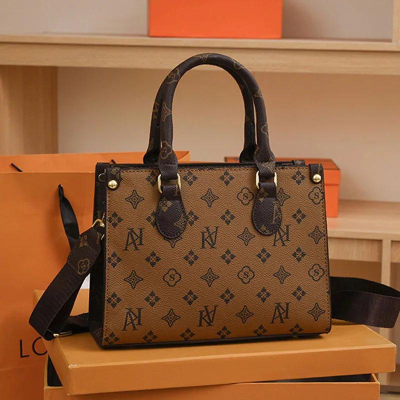 New Women bag Shoulder bag Handbag for women 2025 Crossbody bag pattern PU Portable bucket bag ladies messenger bag - Clikcy