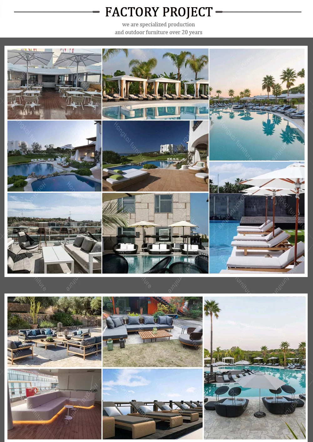 Luxury Outdoor Large Patio Furniture Set Aluminum Furniture Patio Garden Hotel Sets Sofas Sectionals - Clikcy