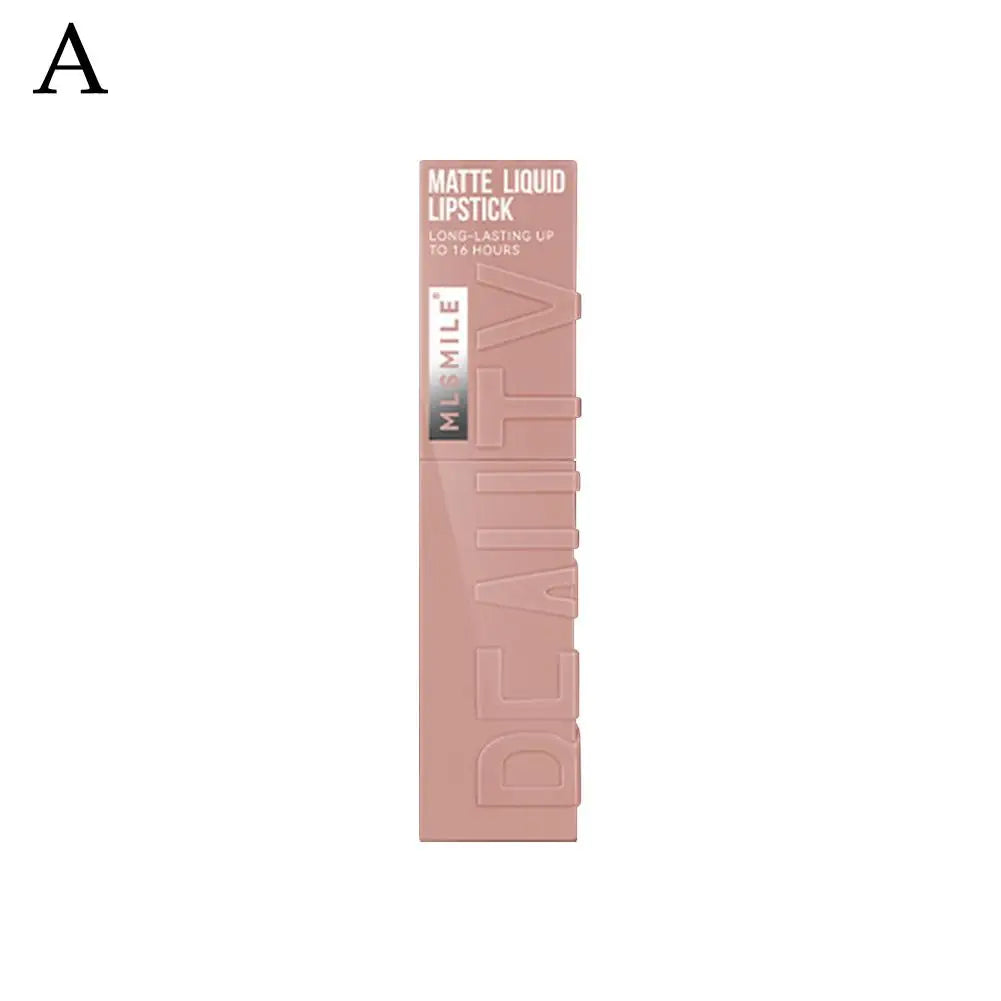 6 Colors Matte Nude Liquid Lipsticks Non-stick Cup Long Lasting Velvet Lip Gloss Not Fading Lip Tint Korean Cosmetics Lip Makeup - Clikcy