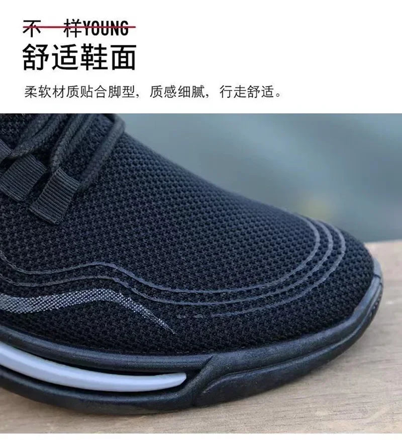Men Shoes Slip on Fashion Sneakers Male Sport Running Shoes Breathable Gym Training Walking Tennis Shoes Non Slip Workout Flats - Clikcy