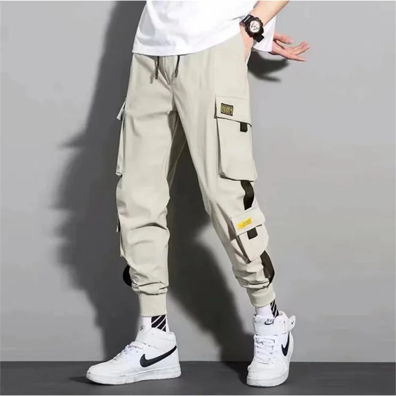 Men's Cargo Pants Summer Thin Work Trousers Loose-Fit Plus Sizes Casual Pants Sweatpants For Men - Clikcy