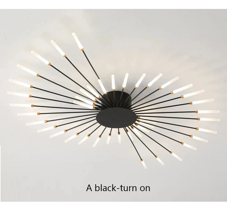 Modern Creativity Fireworks Led Ceiling Lights Living Dining Room Ceiling Chandeliers Lighting Bedroom Luster Lamps Luminaire - Clikcy
