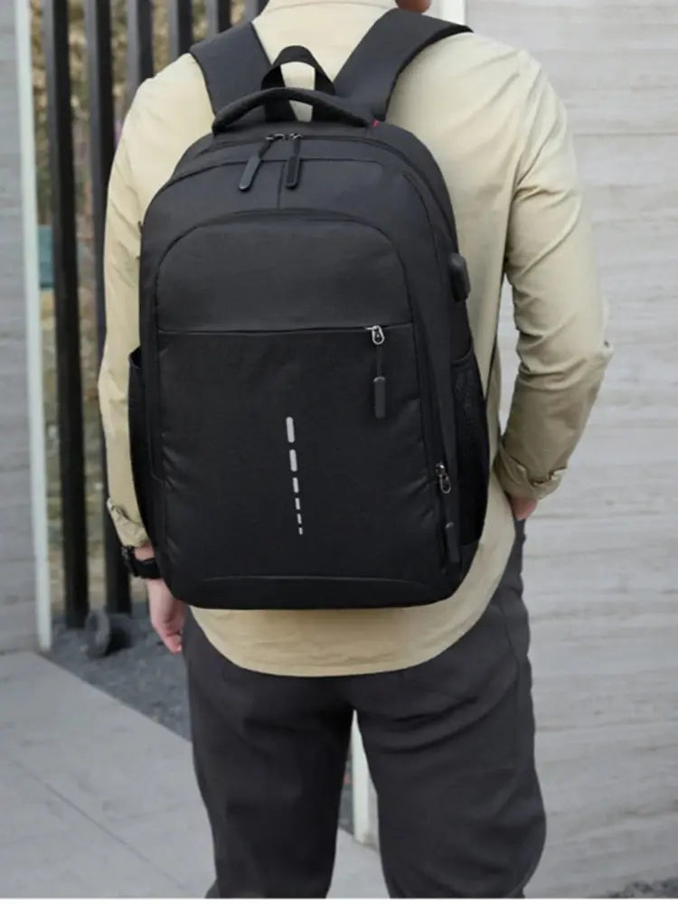 Mens BackPack LargeCapacity Simple Fashion Travel Female Student ComputerBag - Clikcy
