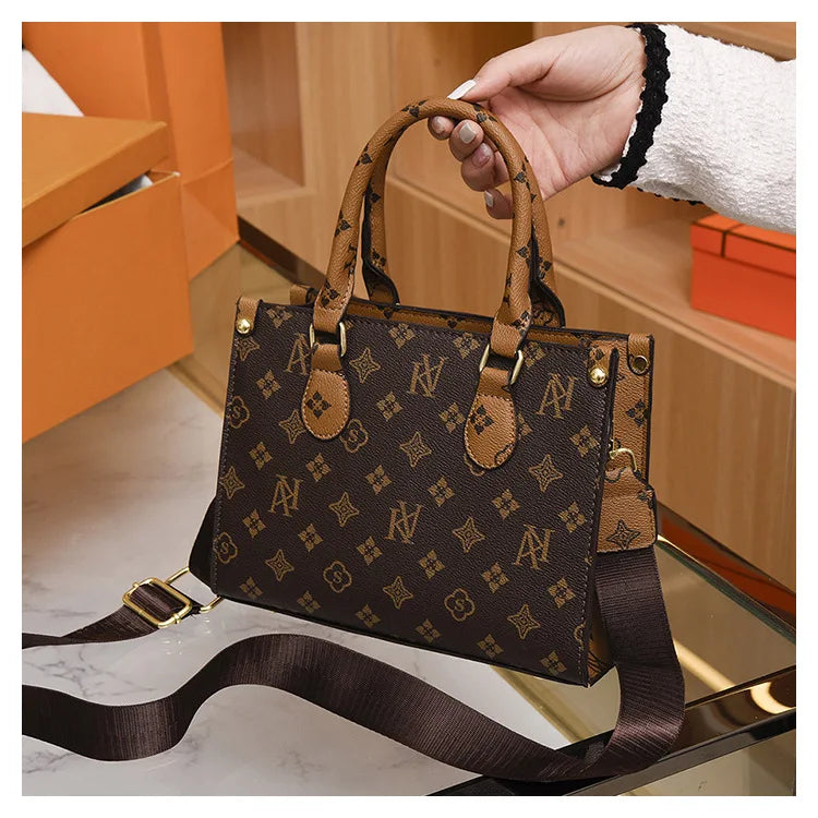 New Women bag Shoulder bag Handbag for women 2025 Crossbody bag pattern PU Portable bucket bag ladies messenger bag - Clikcy