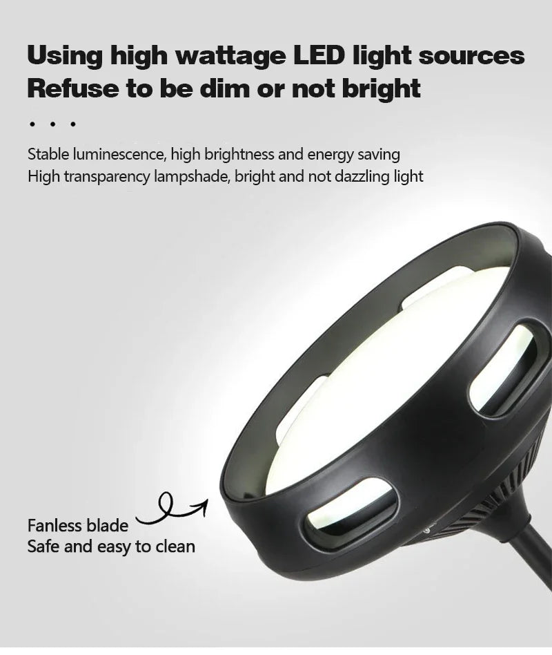 LED Ceiling Fan Light Modern Creative Leaf Less Low Decibel 6th Gear  Living Room Dining Room Bedroom Dimmable Fan Light - Clikcy