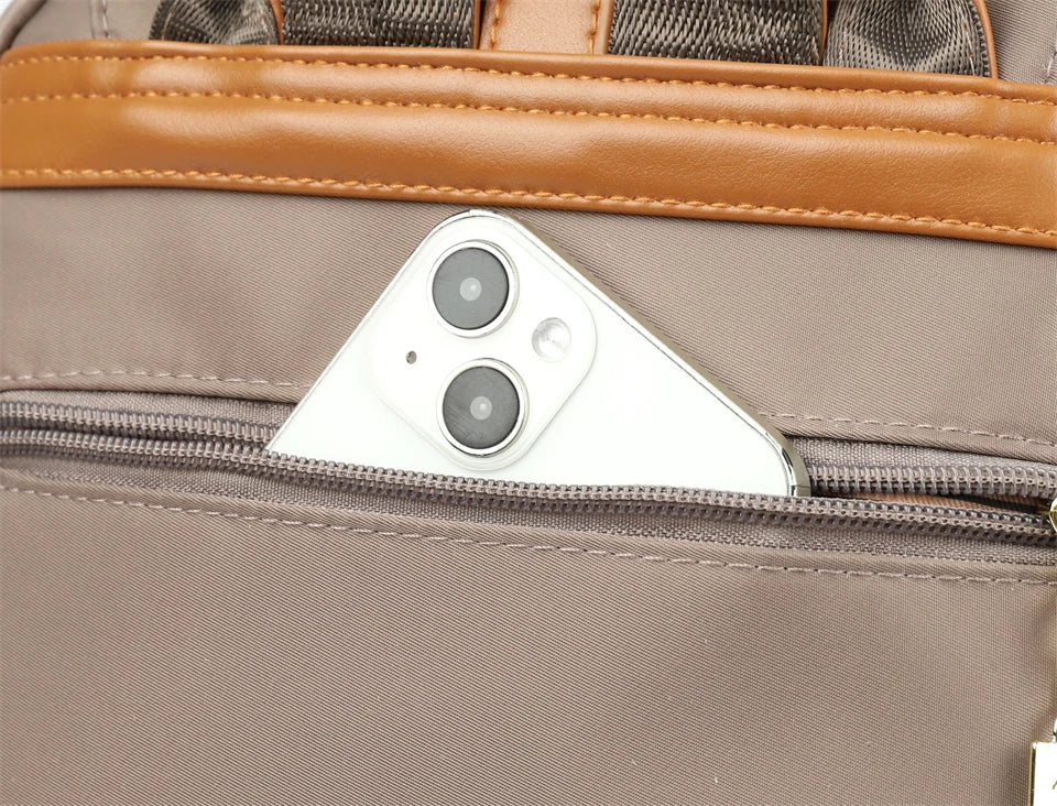 Cute Pendant Backpack Women Waterproof Nylon Back Pack Fashion College Daypack High Capacity School Bag for Girls Travel Bag