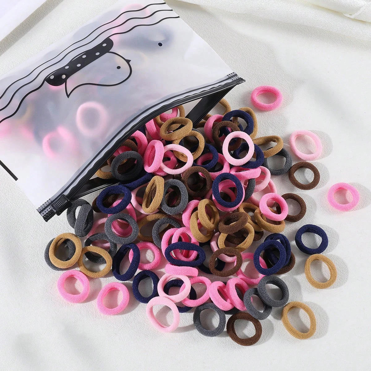 100/300Pcs Children Elastic Hair Bands Girls Rubber Band Kids Sweet Scrunchie Hair Ties Baby Headband Kids Hair Accessories - Clikcy