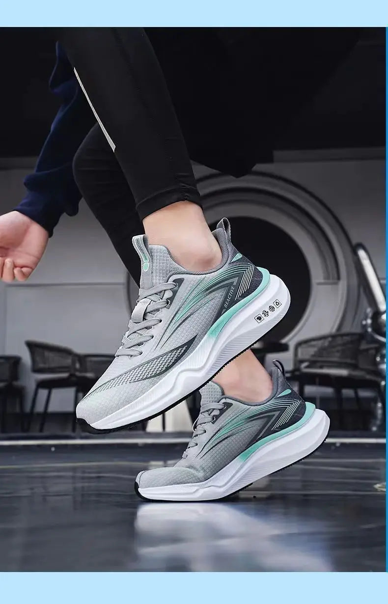 Men's Sports Shoes Men's Soft-soled Running Shoes Mens Trendy, Comfortable and Casual Shoe Mens Mesh Breathable Sports Shoe - Clikcy