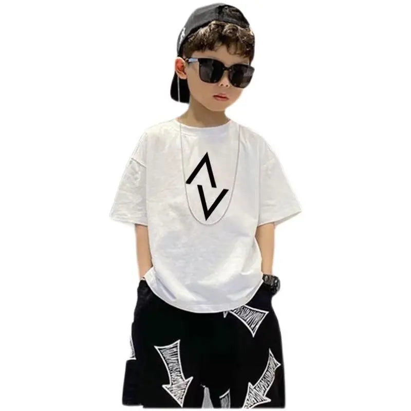 Summer Oufi T Shirt Children's T-shirts Clothes For Teenagers Clothing T-shirt Tops Boy Boys 6yrs 12yrs Short Sleeve Tee Teenage - Clikcy