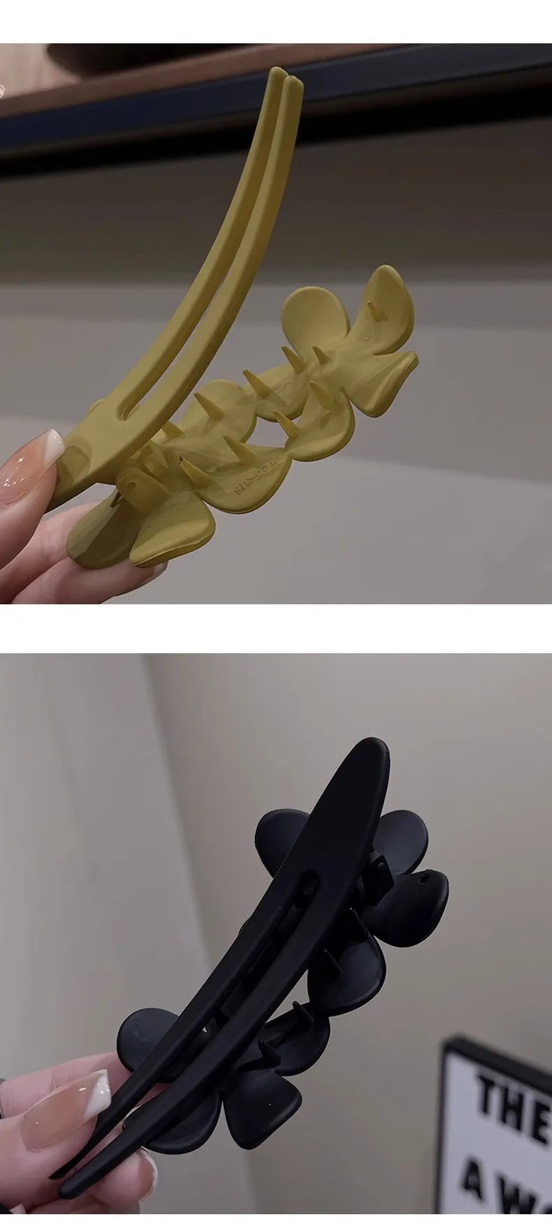 New Hair Clips Accessories Elegant Fashion Frosted Butterfly Flower Barrettes Women Simplicity Hairpins Simple Duckbill Headwear - Clikcy