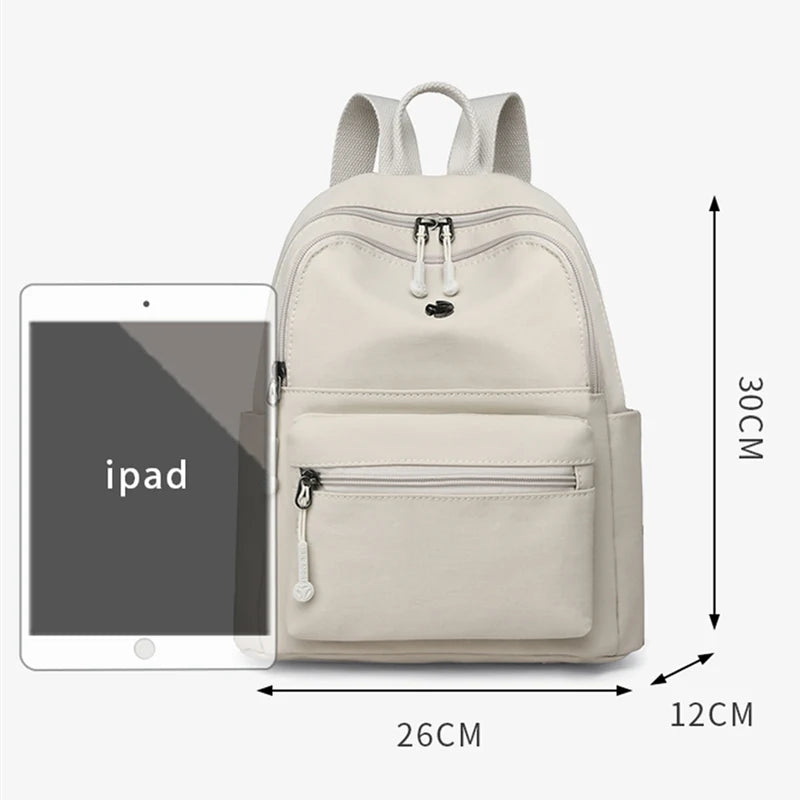 Casual Multi Pockets Backpacks for Women Waterproof Nylon Daypack Women Lightweight Back Pack Ladies Large Capacity Travel Bags - Clikcy