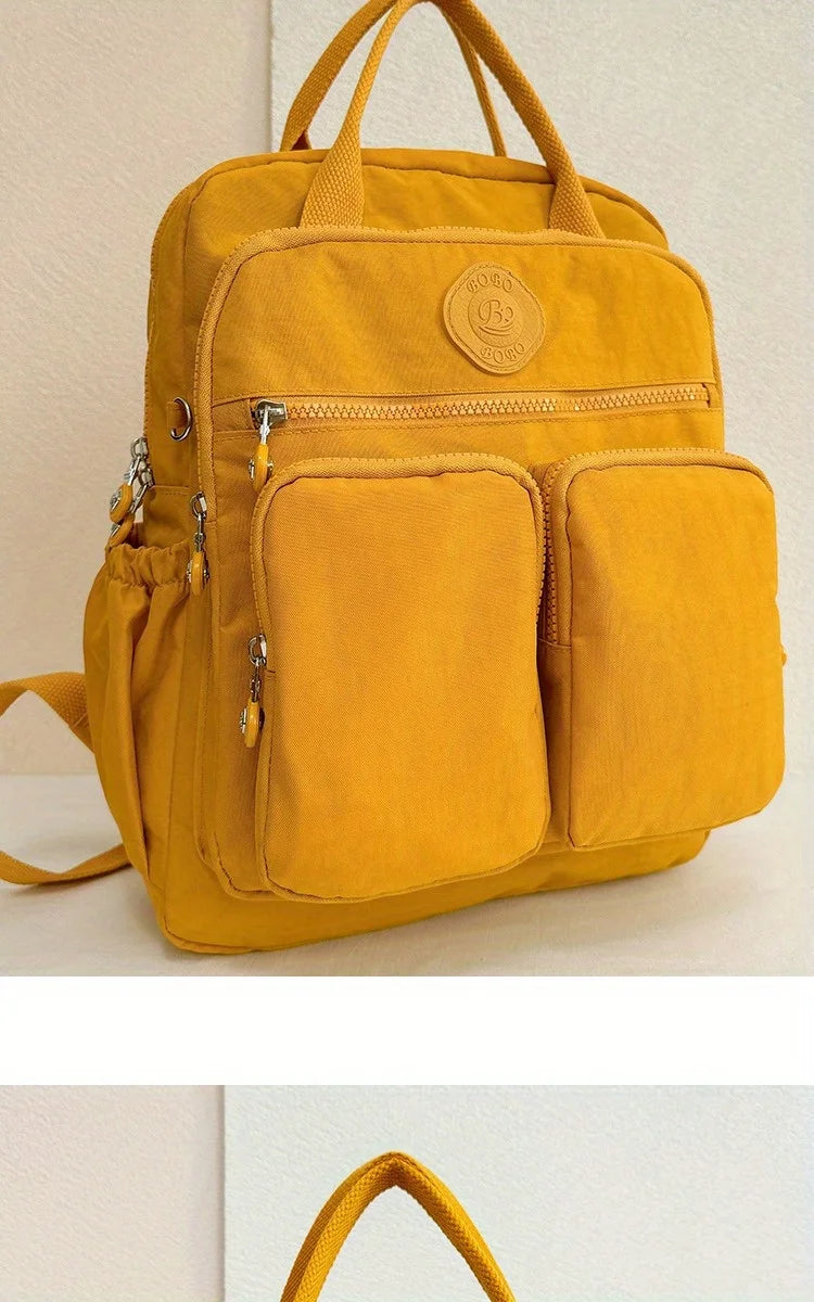 Large Capacity Backpack for Women Multi-pockets Nylon Women's Bag Causal Waterproof School Bags Laptop Backpack Stylish Backpack - Clikcy