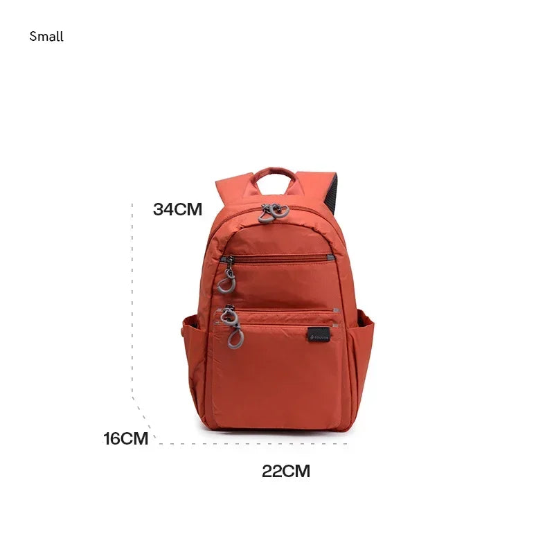 Fouvor Waterproof Women's Backpack Large Capacity Sports Canvas Laptop Backpacks Travel Fashion Nylon Student School Bag 2802-02