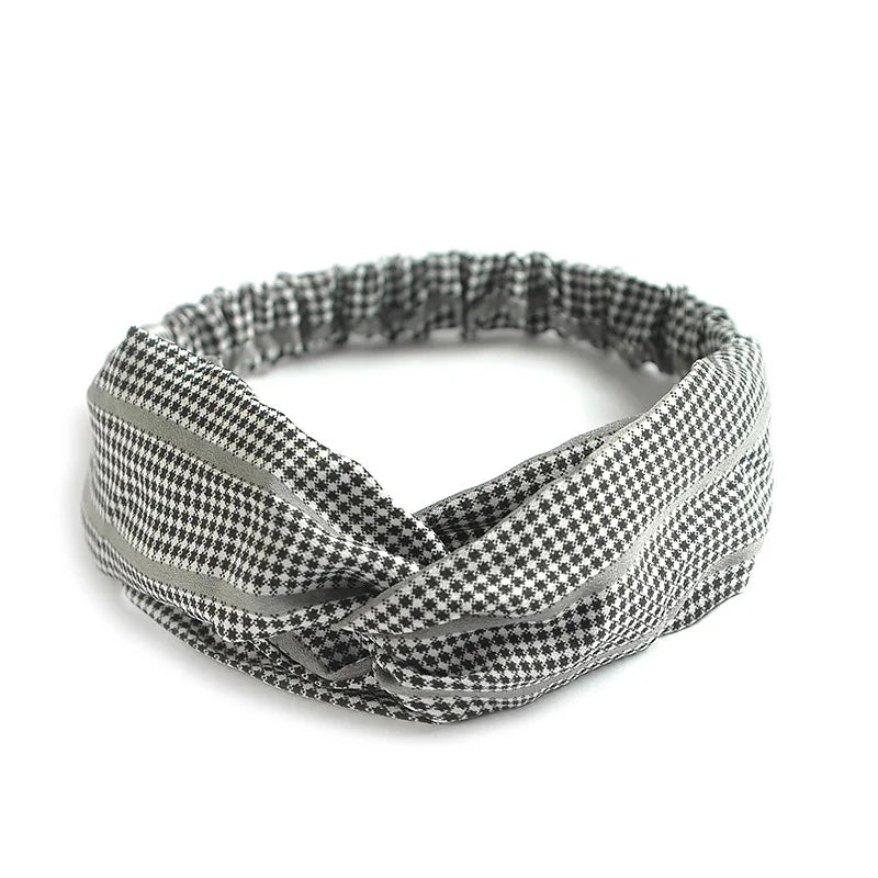 2024 Fashion Women Girls Bohemian Hair Bands Print Headbands Vintage Cross Turban Bandage Bandanas HairBands Hair Accessories