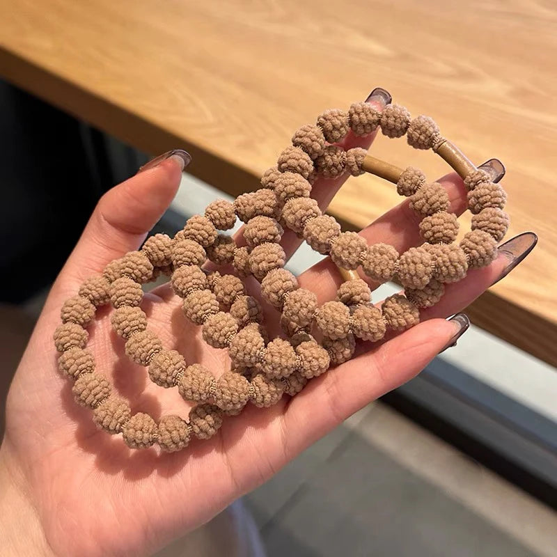 AWAYTR 5PCS New Girls Elastic Hair Rubber Bands  Headbands Women Hair Tie Hair Gum Ponytail Hair Holders Hair Accessories - Clikcy