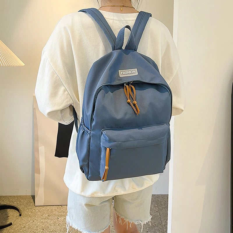 Kawaii Large-capacity All-match Backpack Korean Version Simple Storage Bag Back to School Office Supplies Cute Stationery - Clikcy