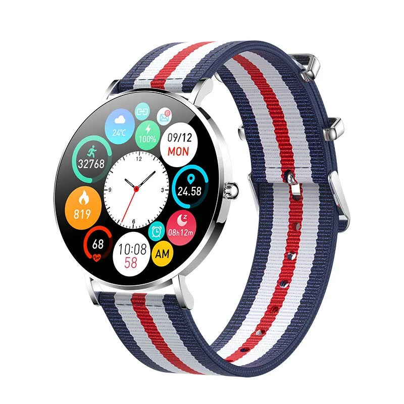 LIGE Ultra Thin Smart Watch Women AMOLED 360*360HD Screen Fashion Ladies Smartbracelet Call Reminder Men Waterproof Smartwatches