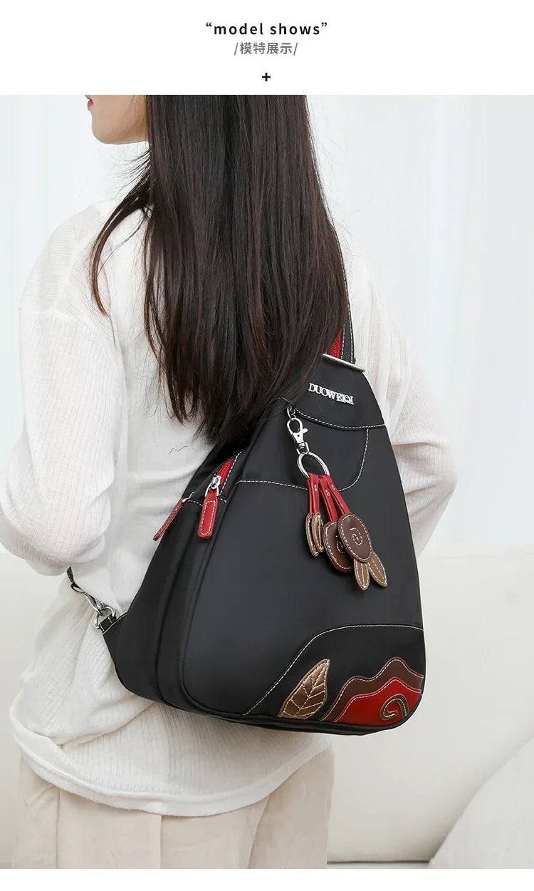 Casual Solid Nylon Designer Style Backpacks for Women 2025 High Quality Simple Versatile Commute Hot Trendy Sweet School Bags - Clikcy