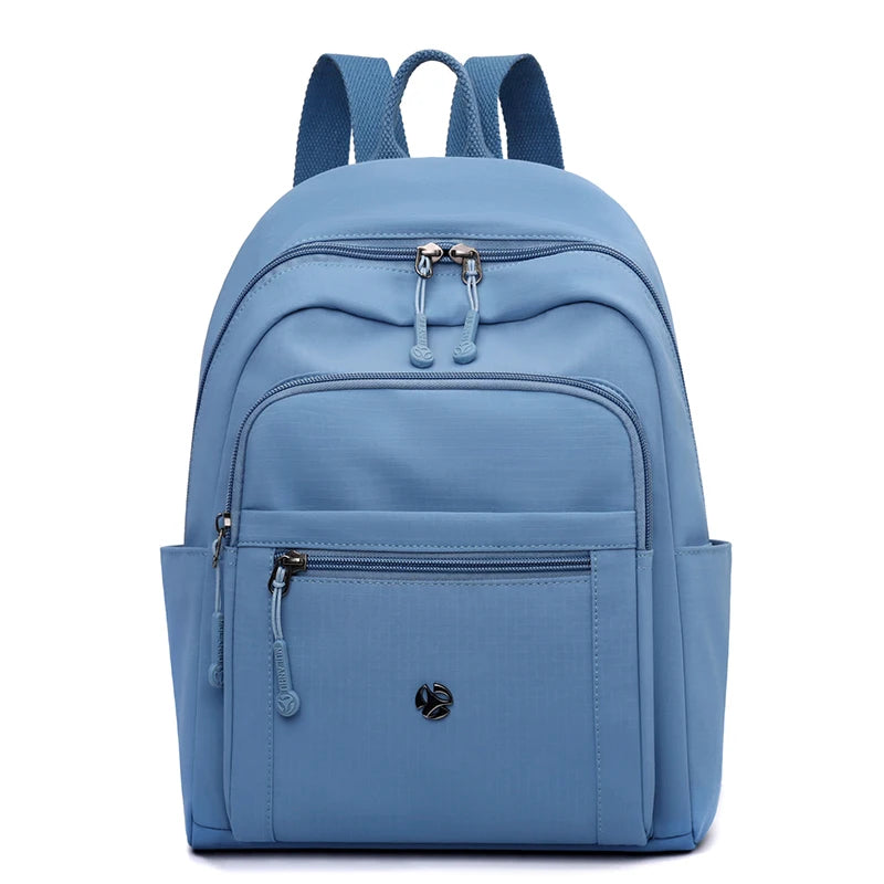 Waterproof Nylon Back Pack Women Multi Pockets Backpacks for Student Daypack Big School Bag Ladies Large Capacity Travel Bag