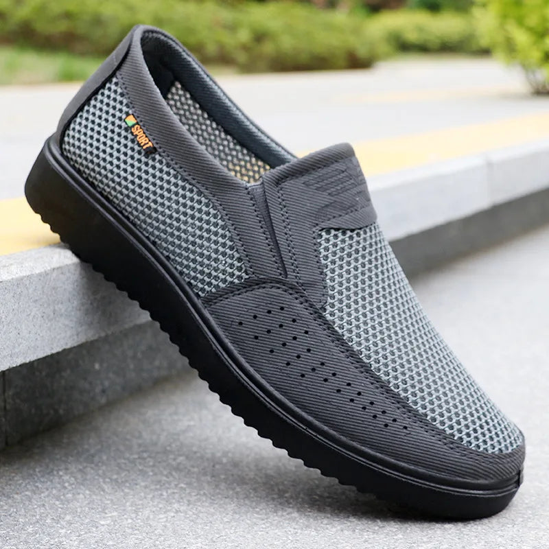 Comfortable Men Casual Shoes Breathable Mesh Summer Men Shoes New Non-slip Lightweight Shoes for Men 2024 - Clikcy