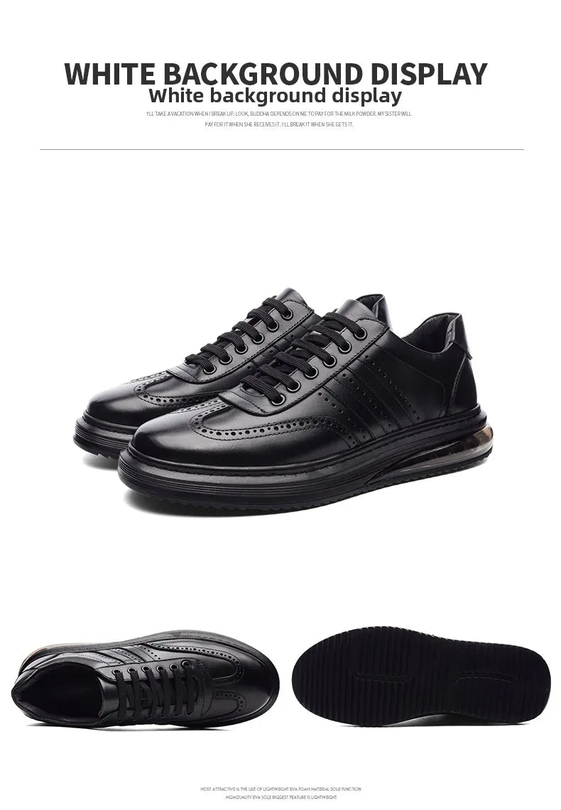 XIMO BULL Autumn Men's Casual Leather Shoes, Quality Men's Casual Sports Shoes, Business Outdoor Shoes, Men's Driving Work Shoes