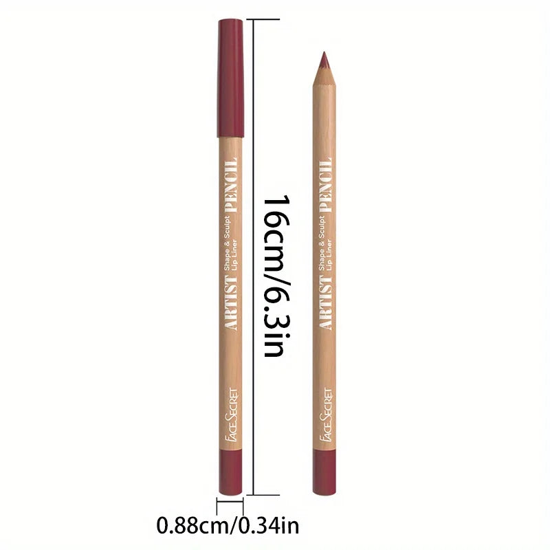 3Pcs Long-Lasting Velvet Lip Liner Matte Lipstick Waterproof  Perfect Gift for Valentine's Day, Lip Liner Set - Clikcy
