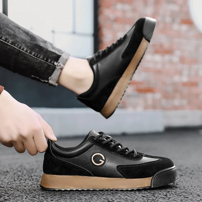 Luxury Men's Casual Shoes 2024 New High Quality Leather Shoes for Men Fashion Comfortable Sports Shoe Outdoor Men's Tennis Shoes