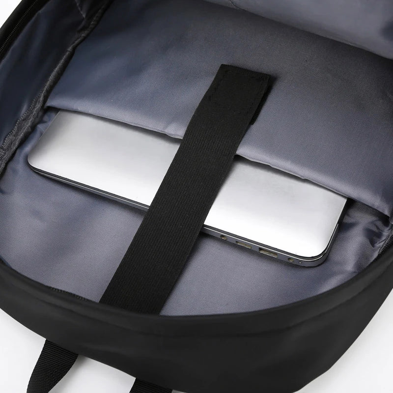 1 14 Inch Large Capacity Leisure Schoolbag Sports Simple Men And Women Universal Computer Backpack With Pendant - Clikcy