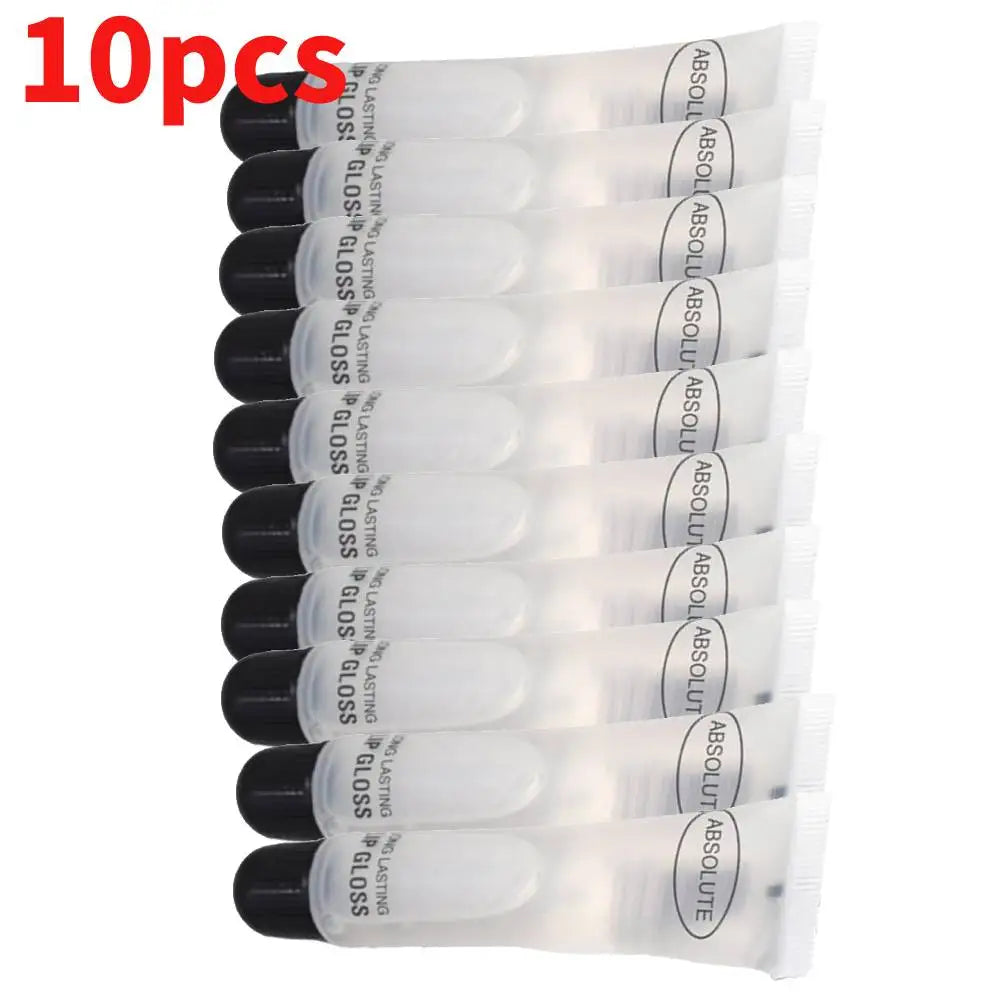 10pcs Big Lips Plumper Moisturizer Plumper Lip Gloss Long Lasting Sexy Big Lips Pump Transparent Waterproof Volume Lip Clear - Clikcy