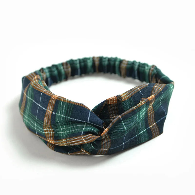 2024 Fashion Women Girls Bohemian Hair Bands Print Headbands Vintage Cross Turban Bandage Bandanas HairBands Hair Accessories