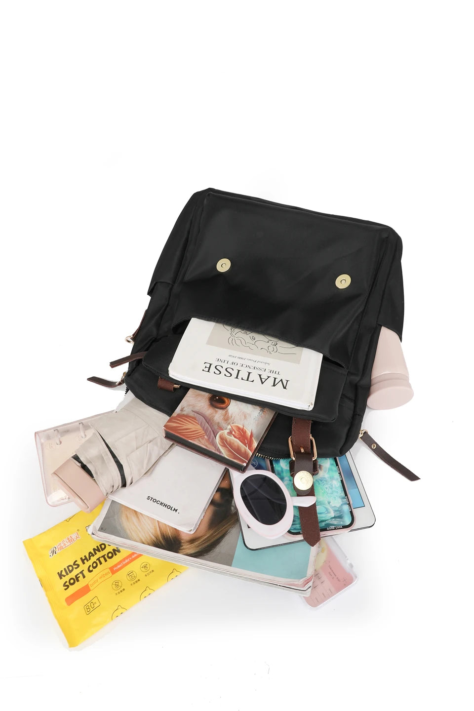 Casual Back Pack Women Lightweight Nylon Backpack Waterproof College Daypack High Capacity School Bag for Girls Travel Bags - Clikcy