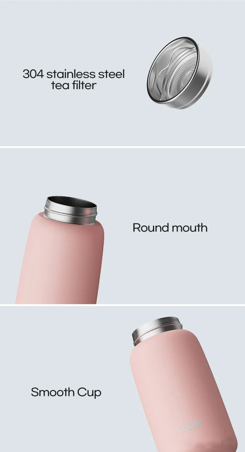 304 stainless steel insulated water bottle, belly coffee cup, portable insulated water bottle, cup, travel cup - Clikcy