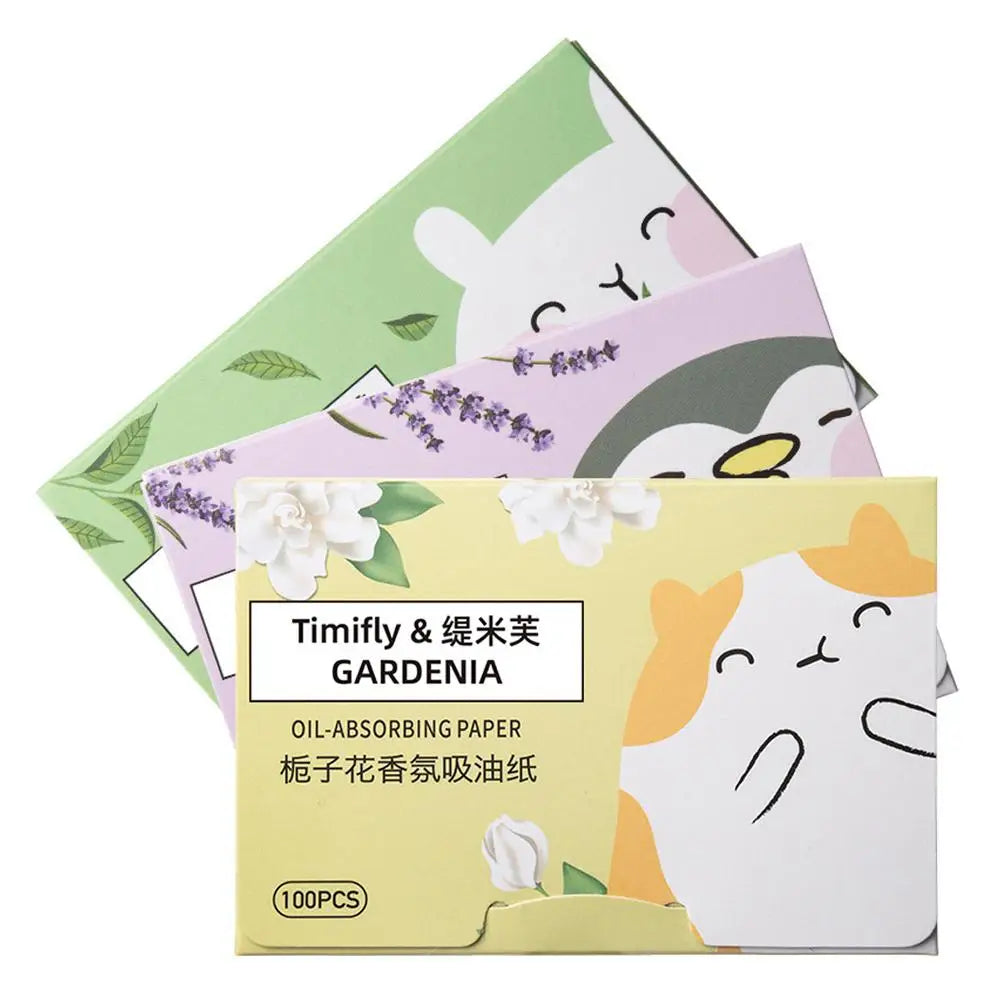 100Pcs new Face Oil Blotting Paper Protable Matting Face Wipes Facial Cleanser Oil Control Oil-absorbing Face Cleaning Tools - Clikcy