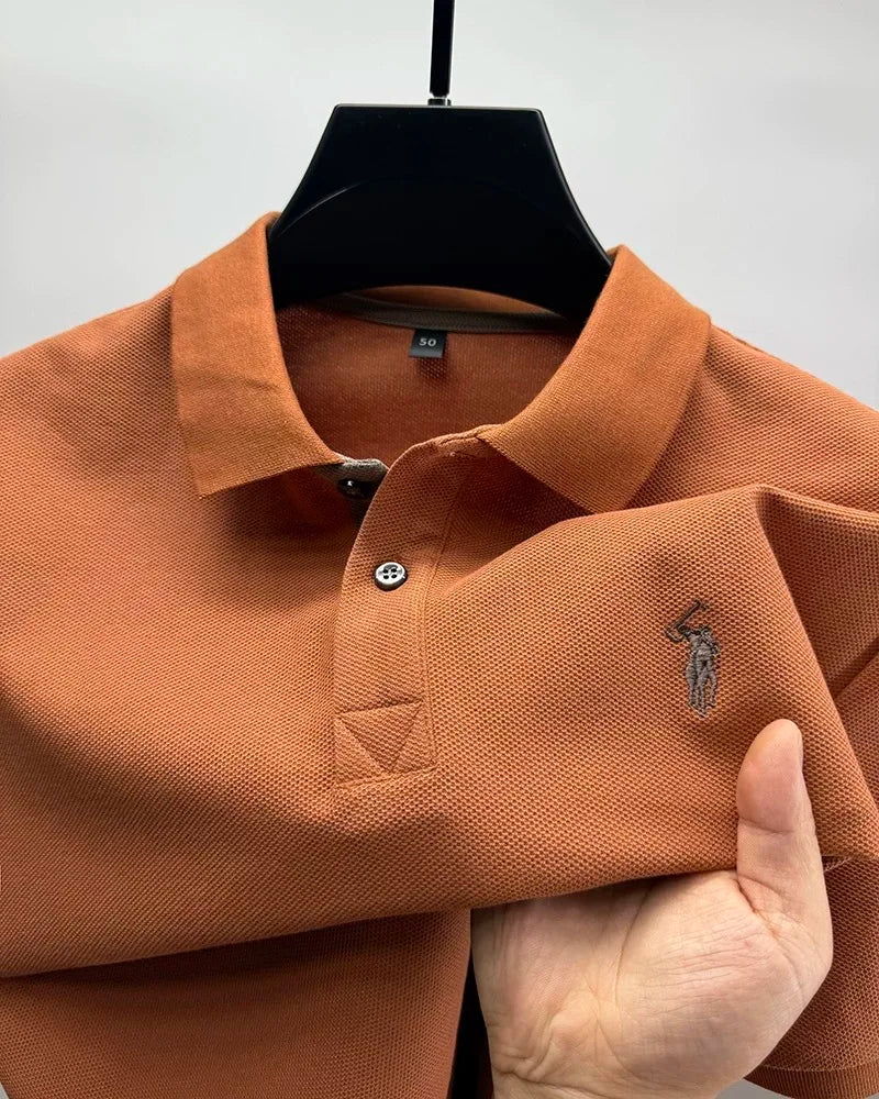 High end brand 100% cotton short sleeve polo shirt men's summer fashion designer new Paul pony embroidery casual golf T-shirt