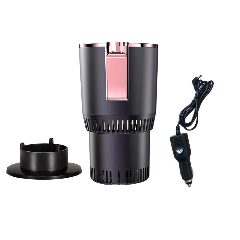 12V Car Cold Hot Cup Touch Screen Beverage Can Smart Digital Display Car Cup Holder Cooler Heater Home Camping Travel Cup Holder - Clikcy