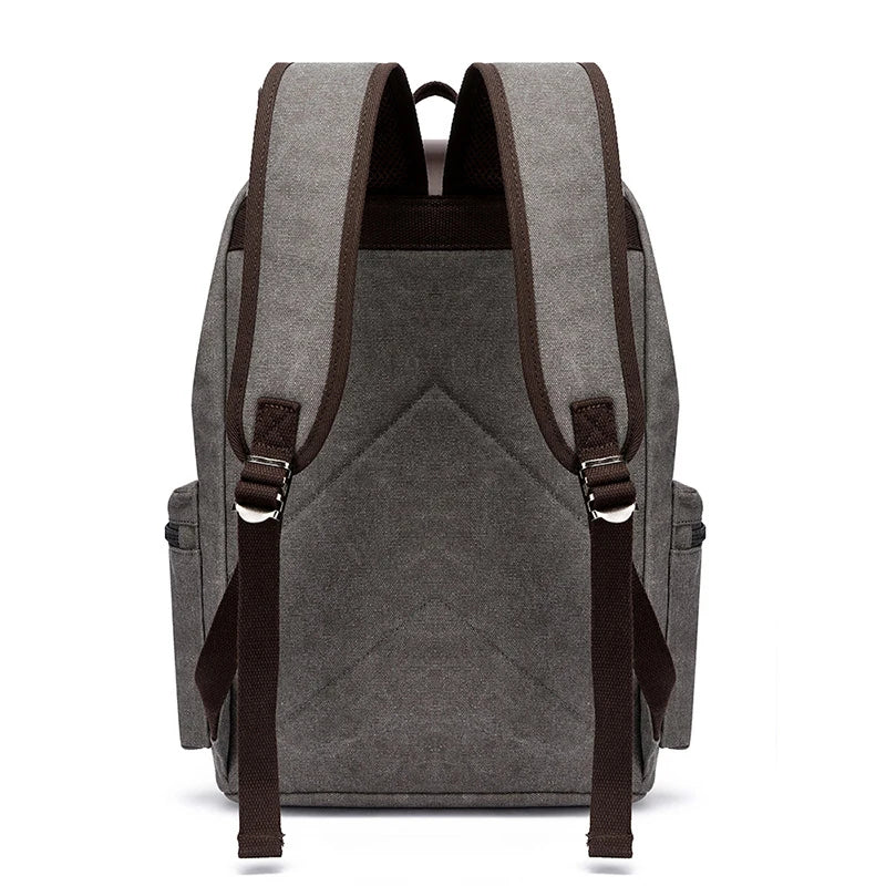 NEW Men's Backpack Vintage Canvas Backpack School Bag Men's Travel Bags Large Capacity Backpack Laptop Backpack Bag High Qualit - Clikcy
