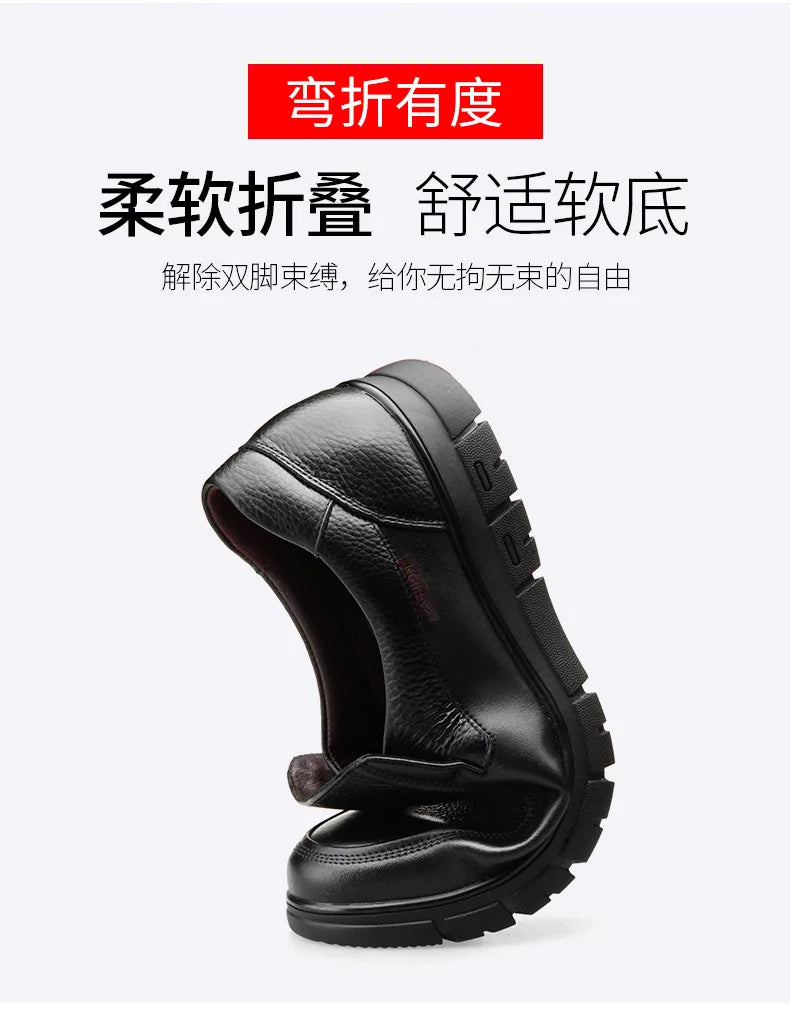 New Genuine Leather Handmade Shoes Casual Shoes For Men Flat Platform Walking Shoe Outdoor Footwear Loafers Breathable Sneakers - Clikcy