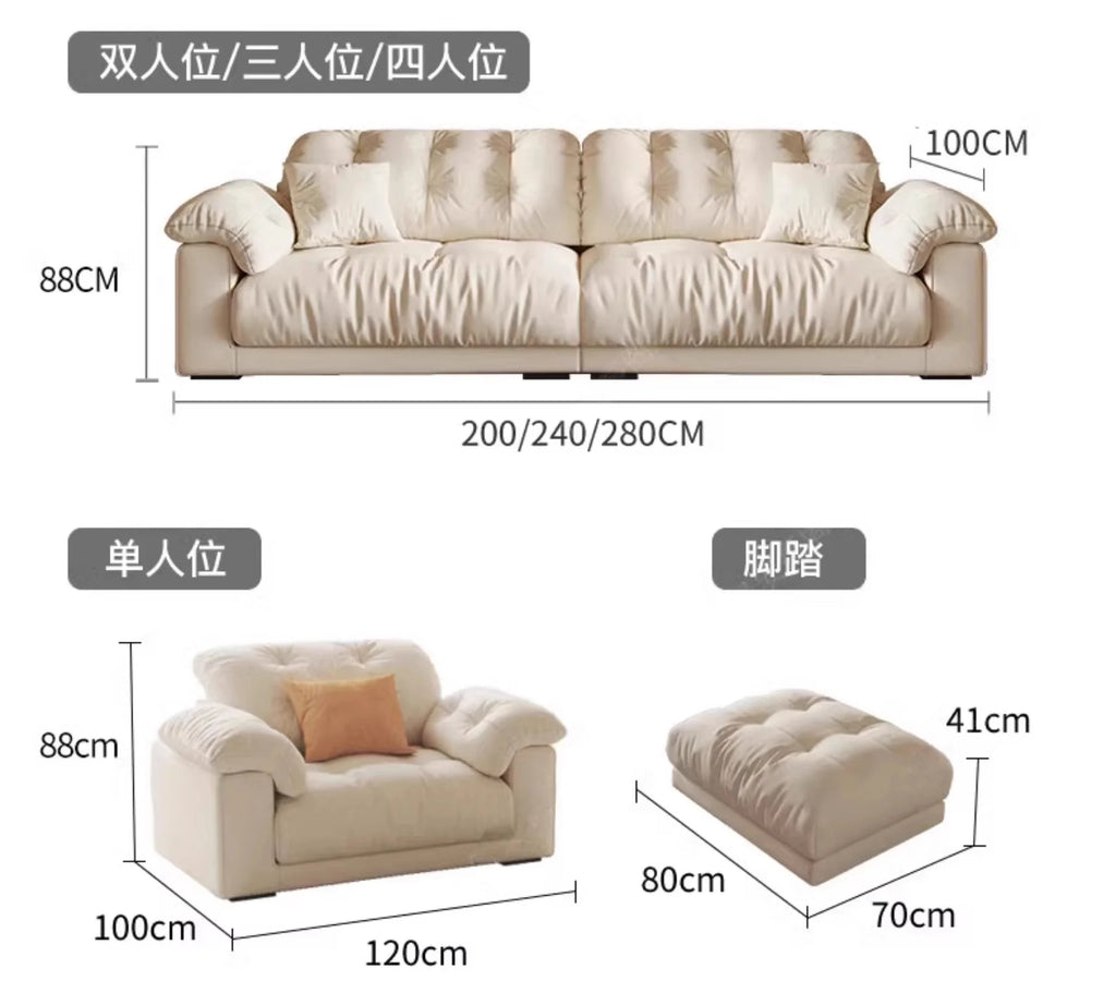 Nordic Modern Living Room Sofa Luxury Designer Fluffy Loveseat Lazy Sofa Lounge Cloud Divano Da Soggiorno Furniture Home