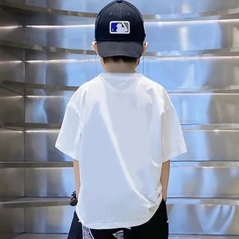 Summer Oufi T Shirt Children's T-shirts Clothes For Teenagers Clothing T-shirt Tops Boy Boys 6yrs 12yrs Short Sleeve Tee Teenage - Clikcy