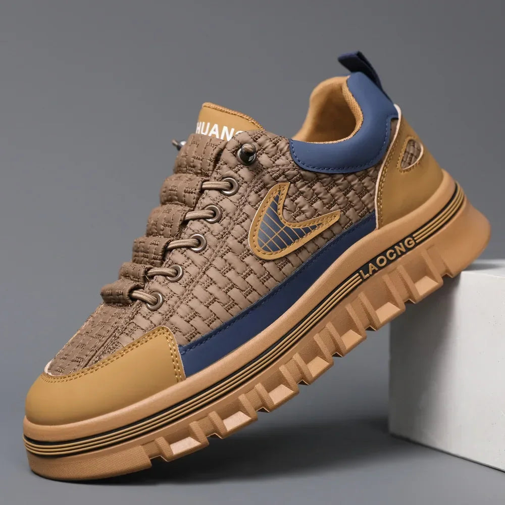 Spring and Autumn paragraph Men Chunky Sneakers Fashion Non-slip  Men's Sneakers comfortable Casual Board Shoe