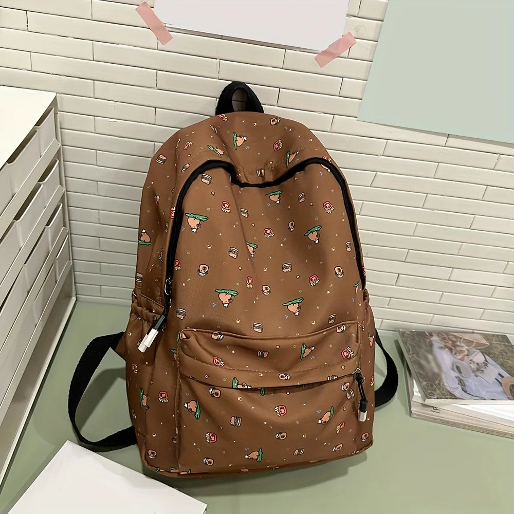 Instagram Cute Cartoon Printed Backpack Harajuku Ulzzang Japanese Soft Girl Bag Girl Backpack - Clikcy