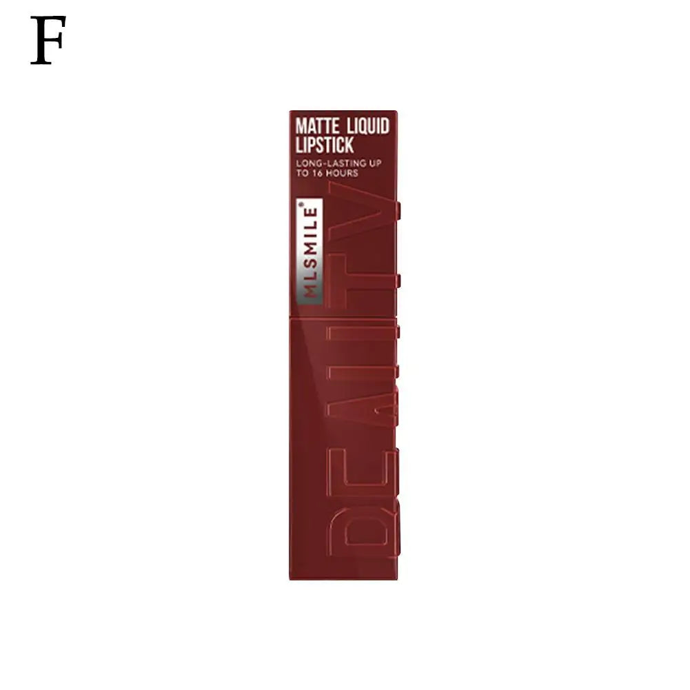 6 Colors Matte Nude Liquid Lipsticks Non-stick Cup Long Lasting Velvet Lip Gloss Not Fading Lip Tint Korean Cosmetics Lip Makeup - Clikcy