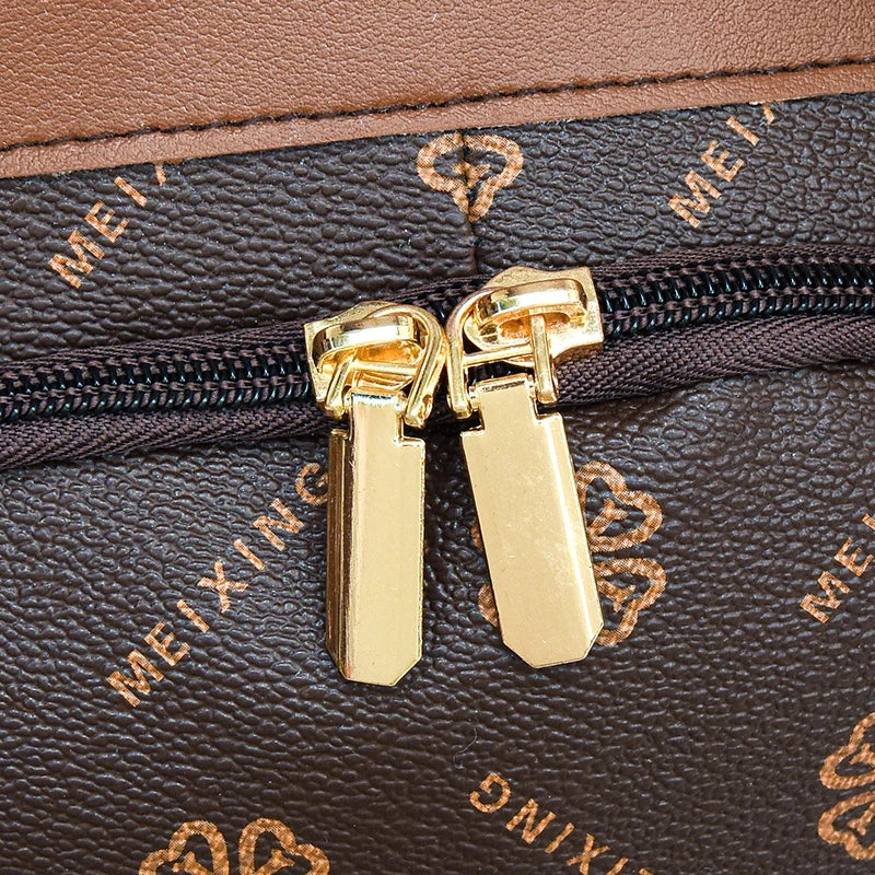 New Hot Women’s Backpack Designer High Quality Soft Leather Fashion Print Backpack Large Capacity Shoulder Bags - Clikcy